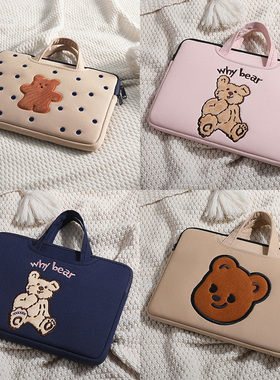 手提电脑包适用苹果macbook pro13联想小新air13.3笔记本简约华为matebook14小米16男戴尔华硕15.6寸女保护套