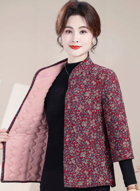 七分袖棉衣马甲女冬季加厚保暖