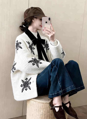 韩版富家千金小香风白色粗花呢短外套女2025秋冬绝美巨好看的上衣