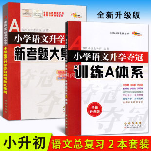 68所名校图书小升初毕业总复习资料题库考试辅导工具书六年级知识大全知识集锦 训练A体系 全套两本 小学语文升学夺冠新考题大集结