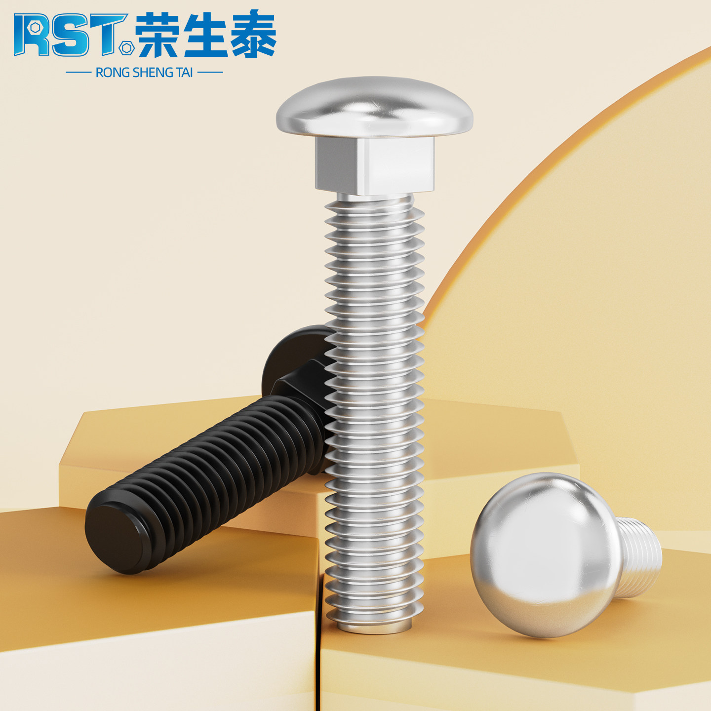 荣生泰不锈钢马车半圆四方颈螺栓图片