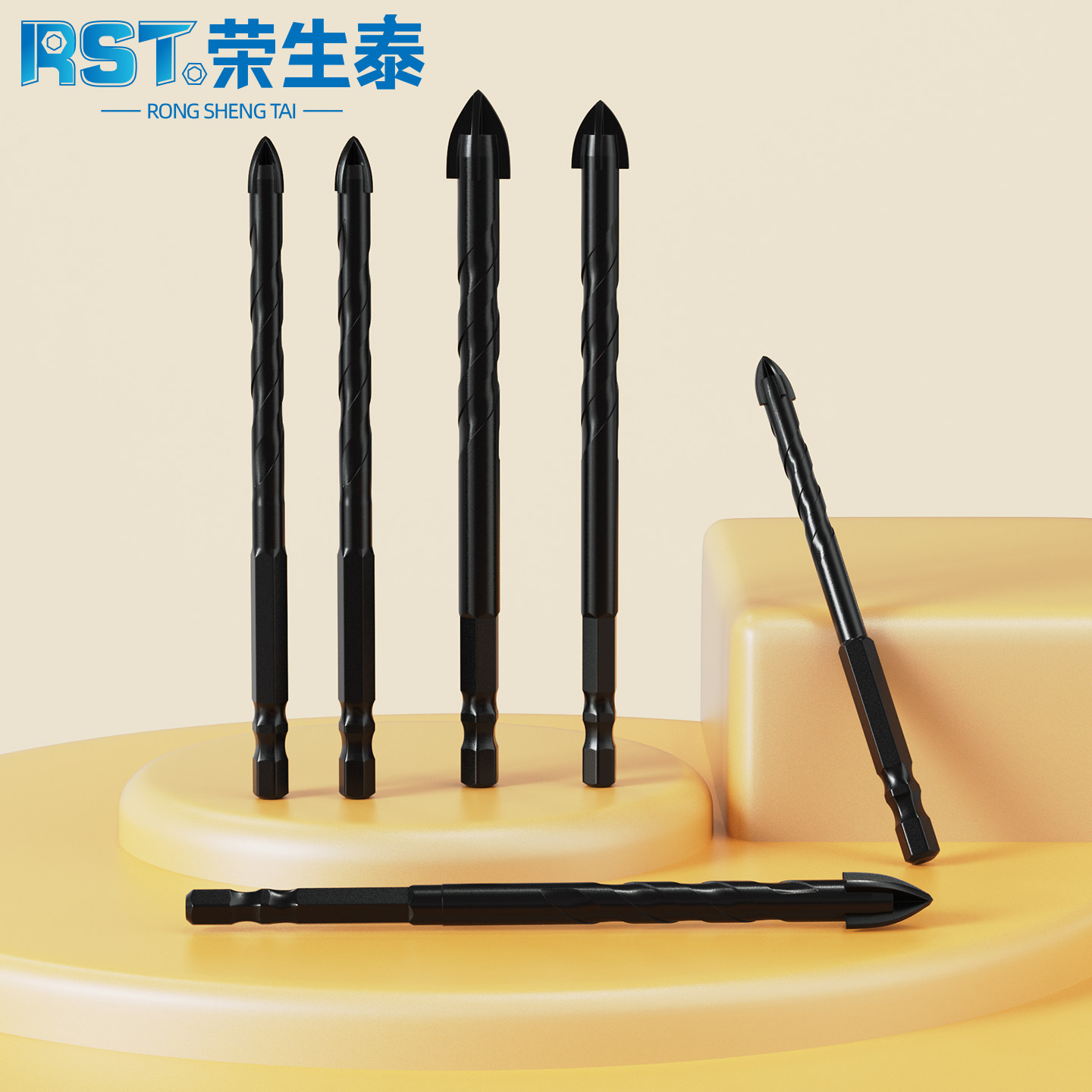 荣生泰三角十字钻头(黑)-中包装5