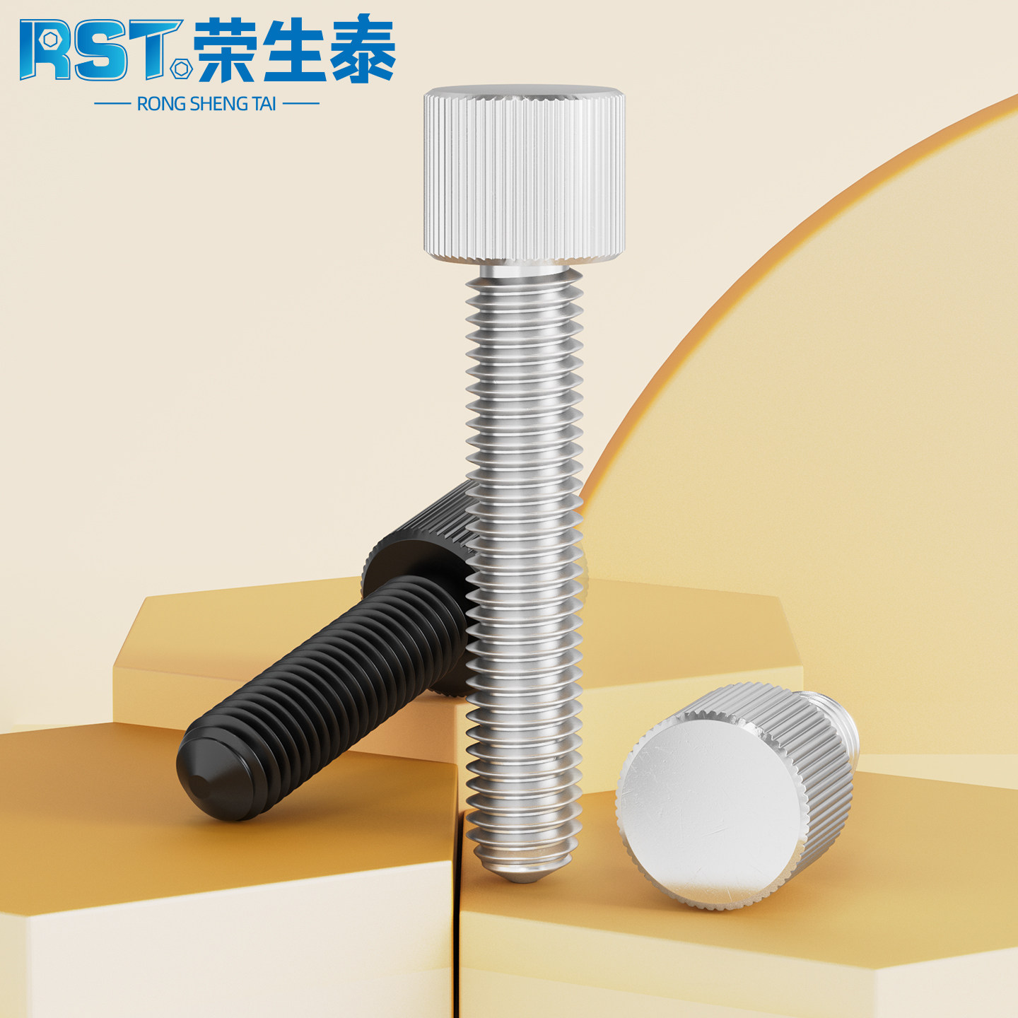 荣生泰不锈钢小平头手拧螺丝螺栓