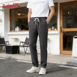 直筒裤 新款 卫裤 亲肤舒适男式 子男J 班尼路运动裤 休闲裤 男2026夏季