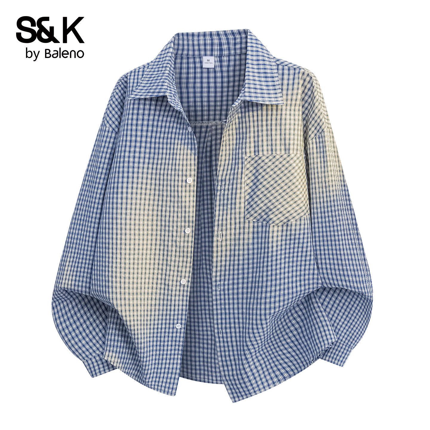 班尼路秋季新款宽松百搭格子衬衫