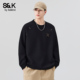 班尼路SK潮牌圆领卫衣男2025秋季 高级感上衣YS 打底衫 新款 宽松长袖