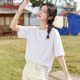 班尼路白色纯棉短袖 宽松慵懒感内搭打底上衣H 新款 t恤女款 2026夏季