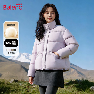 冬季 2025新款 棉服棉衣加绒夹棉厚外套M 面包服棉袄女款 班尼路短款