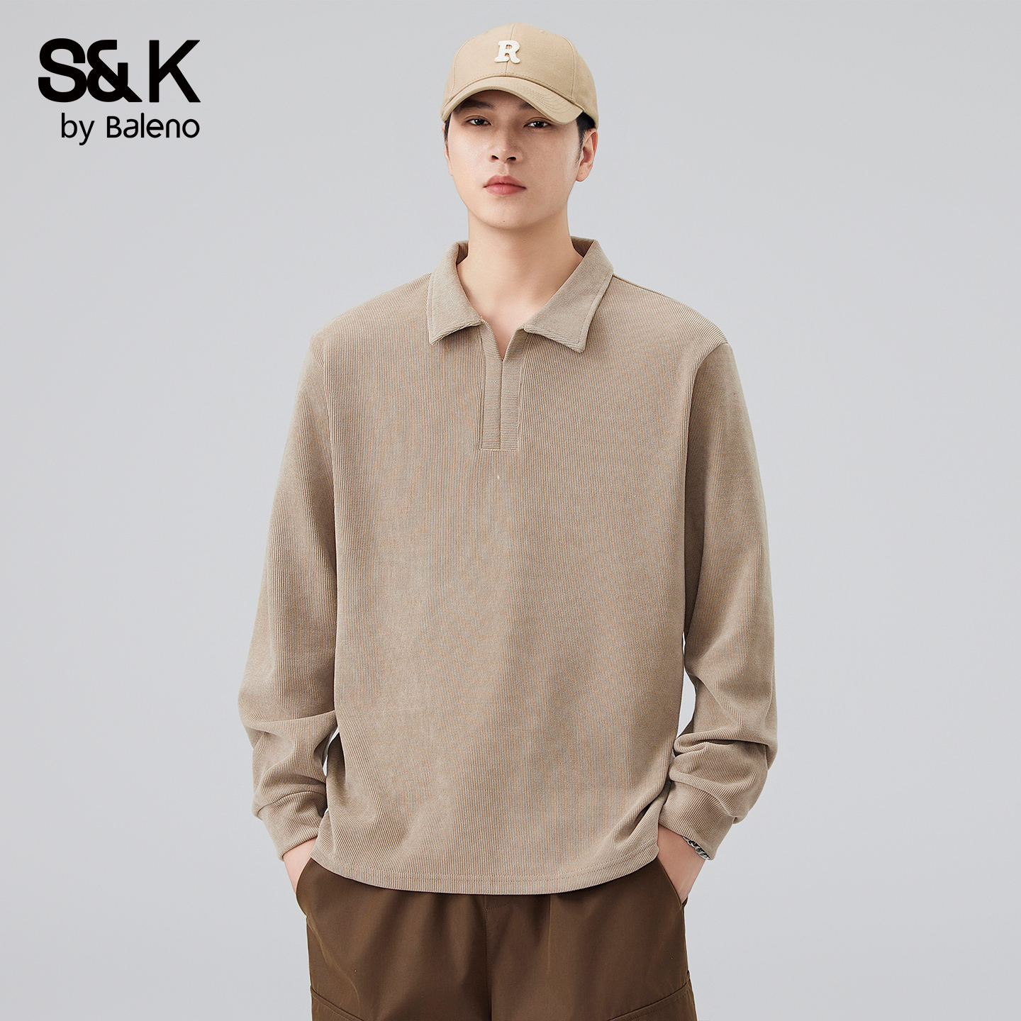 班尼路SK秋冬高级感翻领POLO衫