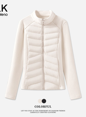 班尼路S&K系列立领保暖外套女2025冬新款冲锋衣内胆修身开衫上衣Q
