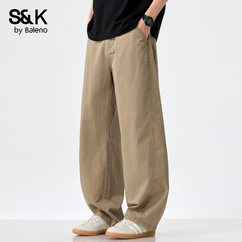 班尼路SK夏季弯刀休闲裤男士