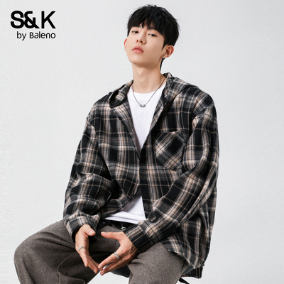 班尼路秋季新款休闲宽松长袖衬衫