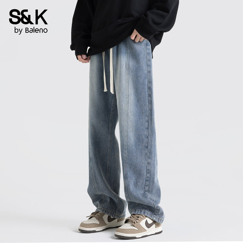 班尼路SK2026新款春夏男士牛仔裤