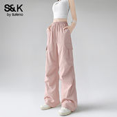 裤 窄版 子女2026春秋季 班尼路S&K系列工装 新款 小个子直筒裤 阔腿裤