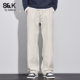 阔腿休闲裤 男士 2026新款 班尼路SK春秋季 潮牌宽松直筒百搭长裤 子YS