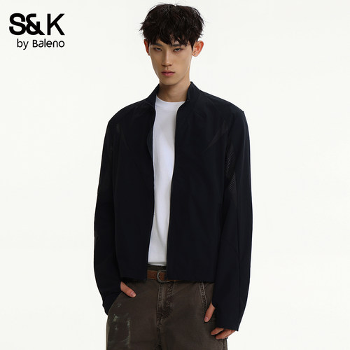 班尼路SK极简风立领防晒衣男