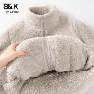 冬装 保暖立领开衫 上衣M 外套女2025新款 班尼路S&K系列加绒加厚款