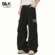 美式 班尼路SK工装 复古YS 2026新款 宽松直筒长裤 风阔腿休闲裤 男春季