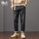 直筒宽松水洗休闲长裤 班尼路SK复古牛仔裤 春夏季 2026新款 子YS 男士