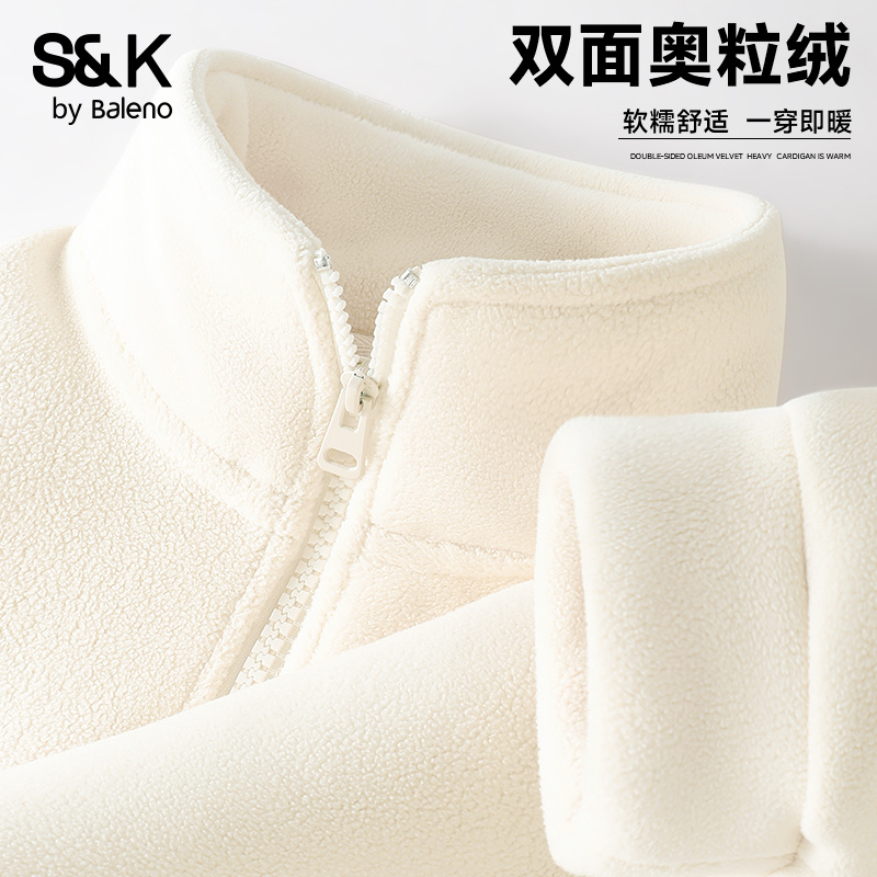 班尼路S&K系列奥粒绒外套女2025新款秋冬季加绒加厚冲锋衣内胆M