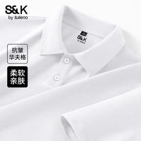 Bennyroad S&K series Waffle POLO shirt Men's Casual heavyweight lapel anti-wrinkle short-sleeved T-shirt LF thumbnail 6