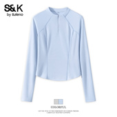 2026新款 班尼路S&K系列速干长袖 T恤女款 春夏户外透气训练瑜伽服M