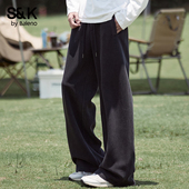 男士 春季 2026新款 班尼路SK休闲风直筒阔腿休闲裤 宽松垂感长裤