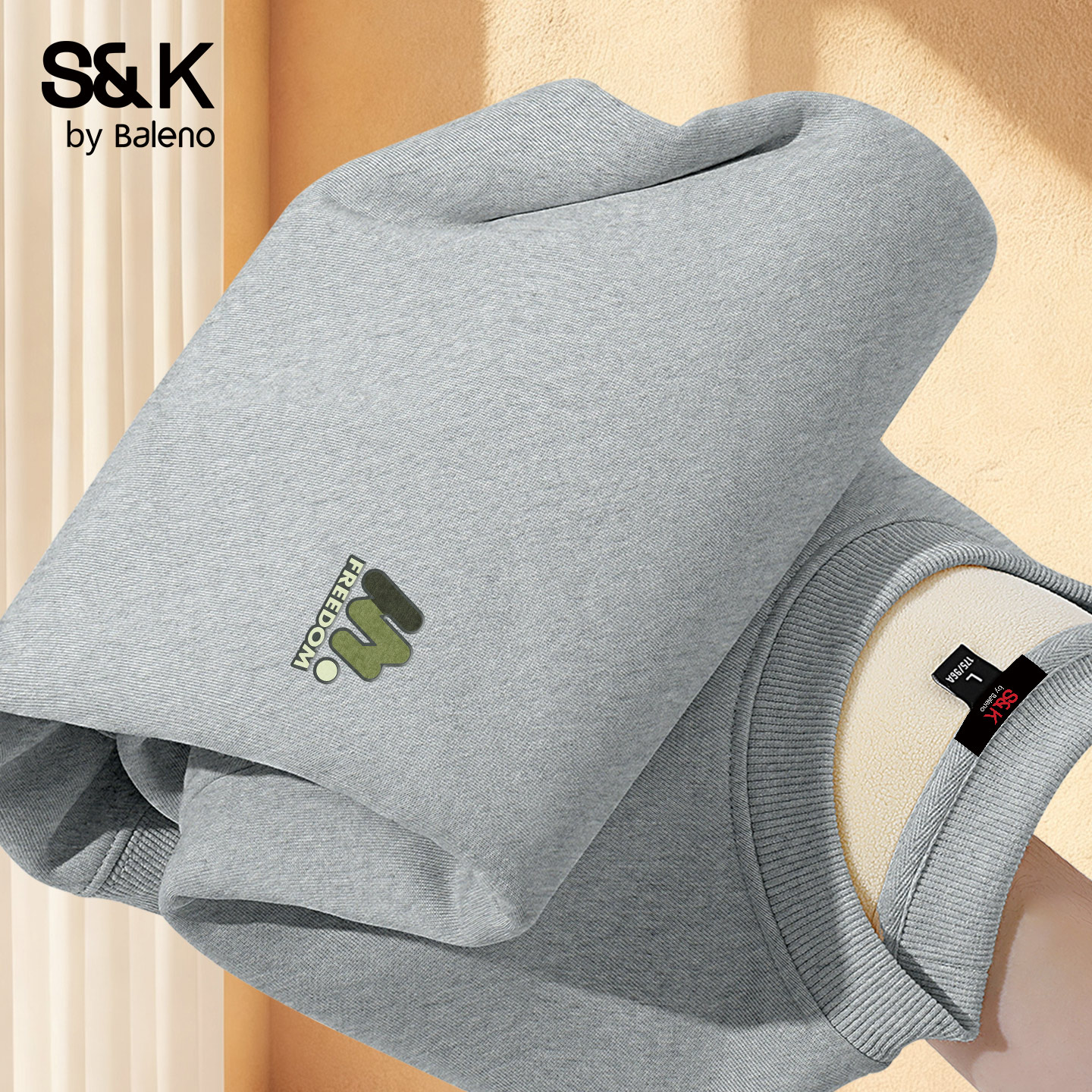 班尼路圆领卫衣男款冬季青少年