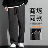灯芯绒简约休闲裤 舒适时尚 春季 班尼路SK男士 直筒宽松显瘦长裤 男YS