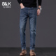 男士 2025秋季 新款 班尼路SK弹力直筒牛仔裤 潮流百搭舒适休闲长裤