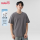 简约风纯色半截袖 班尼路男生t恤短袖 夏季 青少年重磅纯棉宽松体恤A