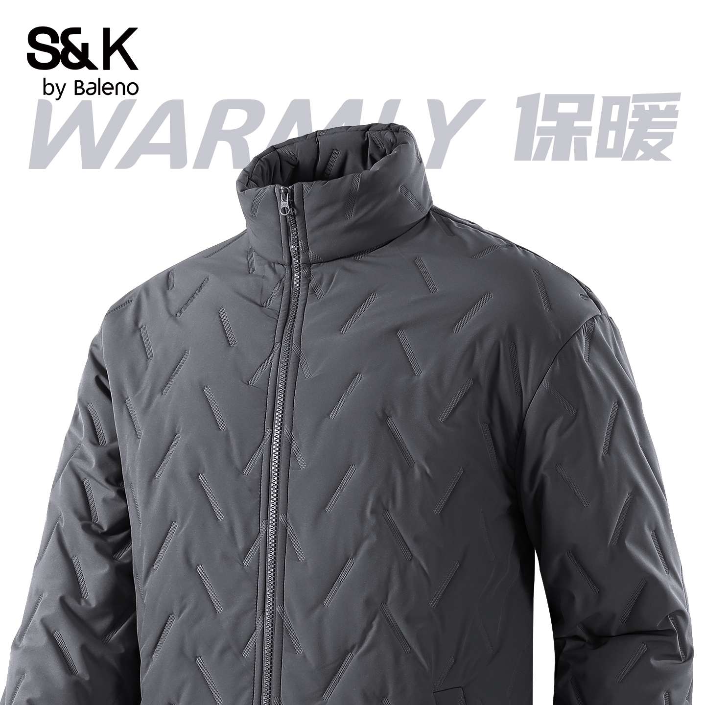 棉服男款冬季立领棉袄加绒加厚