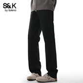 宽松垂坠感百搭长裤 班尼路SK轻奢显瘦牛仔裤 男2026新款 子潮牌男YS