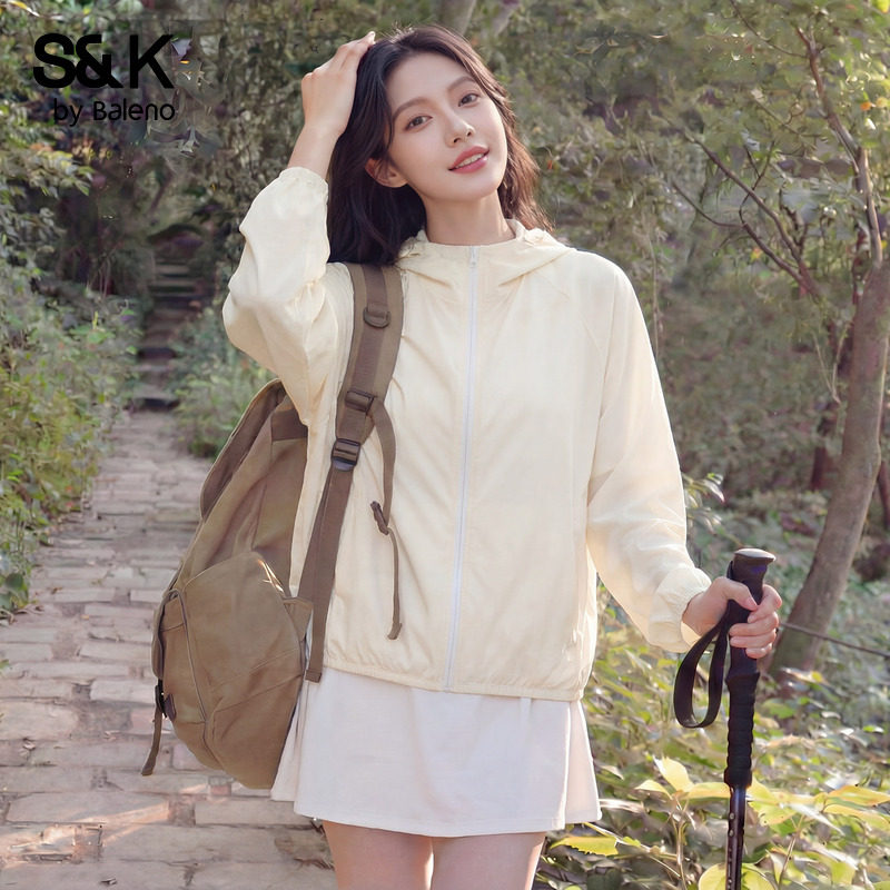 班尼路S&K轻薄防晒衣女2026夏季新款宽松透气大码胖mm防晒服外套H