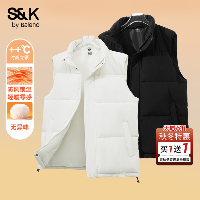 绒棉马甲男秋冬季外穿保暖厚外套