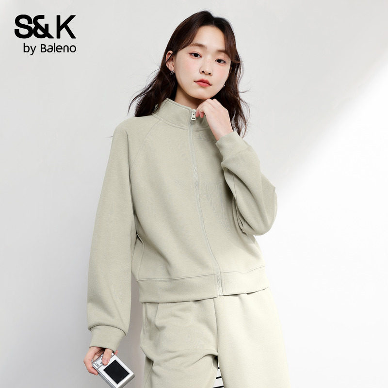 班尼路S&K系列绿色开衫运动套装女2025秋季新款小个子穿搭一整套H,女装/女士精品,休闲运动套装,淘宝优惠券,粉丝福利购,淘宝优惠卷