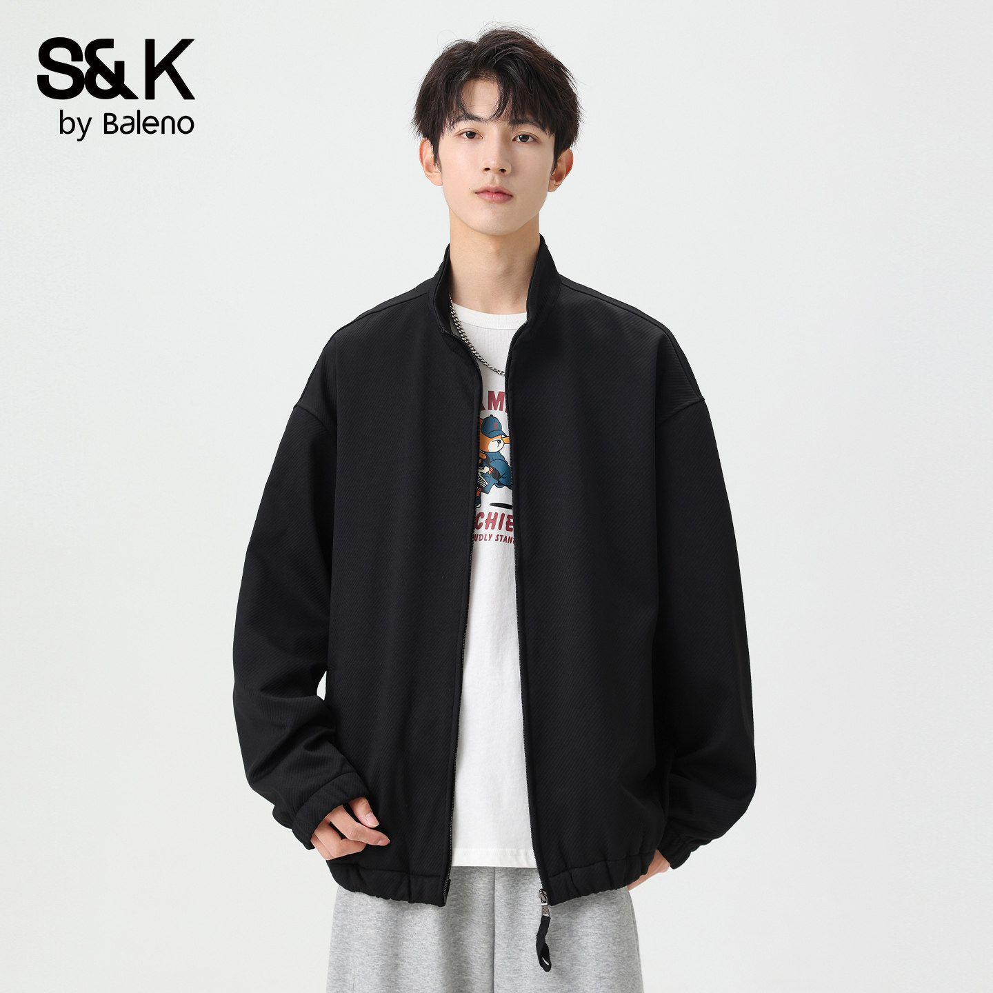 班尼路秋季新款美式复古宽松夹克