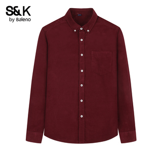 港风痞帅潮流宽松纯棉长袖 班尼路SK衬衫 新款 2025秋季 外套男MS 男士