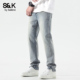 直筒休闲百搭长裤 班尼路SK复古牛仔裤 长YS 美式 高街修身 男秋季 新款