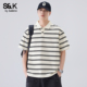 复古条纹polo衫 男士 春季 班尼路SK美式 短袖 翻领宽松休闲潮牌T恤YS