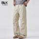 工装 宽松直筒休闲时尚 风阔腿裤 班尼路SK美式 男春季 2026新款 长裤