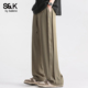 直筒裤 班尼路SK简约休闲垂感阔腿裤 男YS 新款 宽松长裤 男款 2026春季