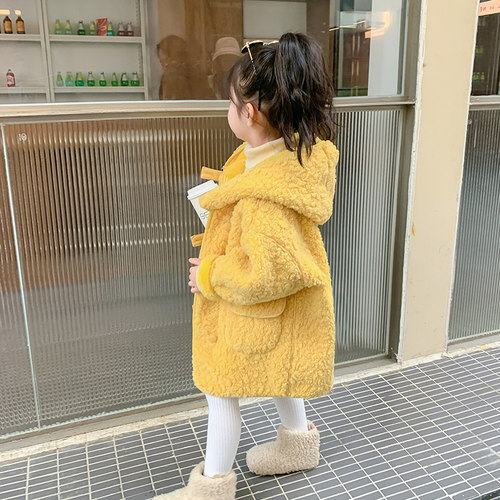 2026新款女童仿羊羔绒外套春秋