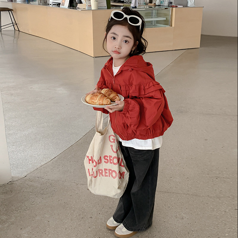 女童外套春秋款2026新款韩版女孩连帽开衫上衣秋装洋气儿童冲锋衣,童装/婴儿装/亲子装,普通外套,淘宝优惠券,粉丝福利购,淘宝优惠卷
