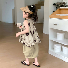 女童夏套装2025新款儿童装夏季薄款洋气女小童夏装小女孩网红炸街