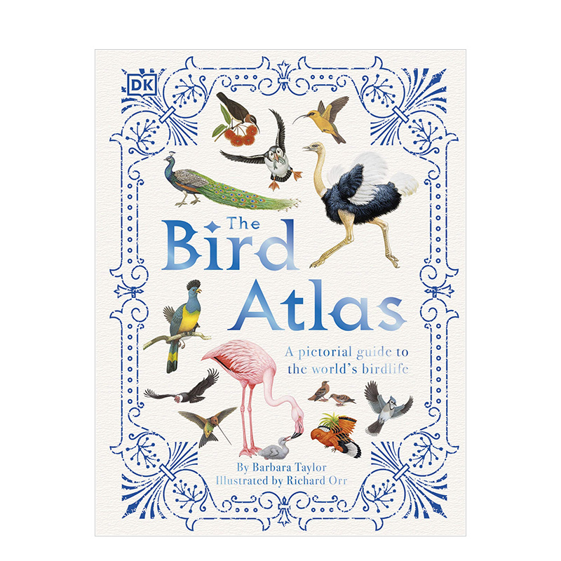 【现货】（售完下架）The Bird Atlas: A Pictorial Guide to the World’s Birdlife，鸟类图集：世界鸟类丰富插图指南（绝版）-封面