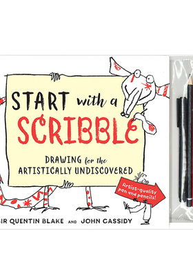 【现货】 Start with a Scribble 从涂鸦开始:为未被发现的艺术而画 儿童艺术启蒙
