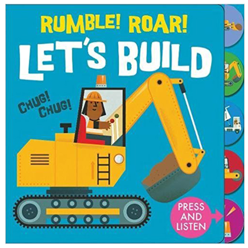 【现货】【Sound of the City】Rumble Roar! Let’s Build!，轰轰！一起建筑英文儿童发音适合3-6岁