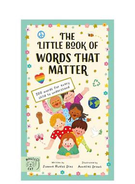 【现货】100个重要的词Little Book of Words That Matter英文进口原版儿童绘本图书3-6岁Ruelos Diaz/Draws自我认知情绪管理