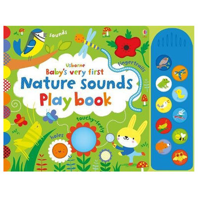 【现货】【Baby’s Very First Sounds Playbook】 Nature ，【发音玩乐书】自然  英文儿童图书